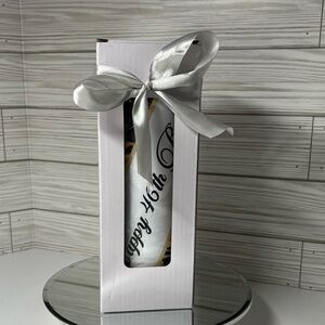 Custom Black Gold & White Floral 20oz Stainless Steel Tumblers